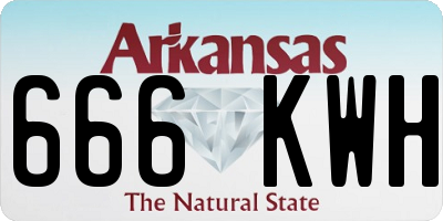 AR license plate 666KWH