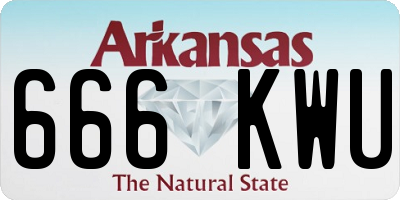 AR license plate 666KWU
