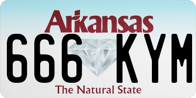 AR license plate 666KYM