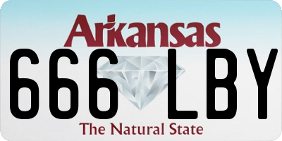 AR license plate 666LBY