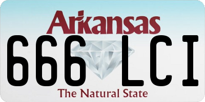 AR license plate 666LCI