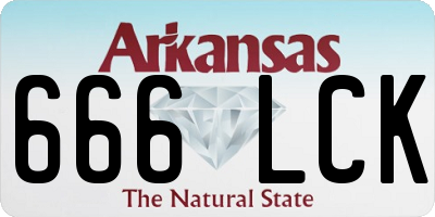 AR license plate 666LCK