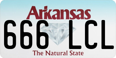 AR license plate 666LCL