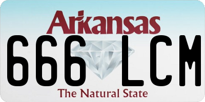 AR license plate 666LCM
