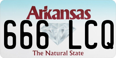 AR license plate 666LCQ
