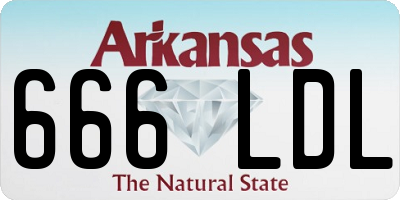 AR license plate 666LDL