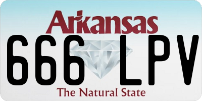 AR license plate 666LPV