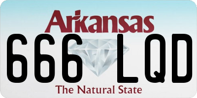 AR license plate 666LQD