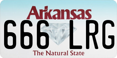 AR license plate 666LRG