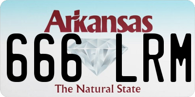AR license plate 666LRM