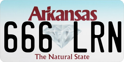 AR license plate 666LRN