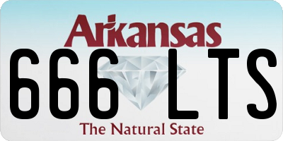 AR license plate 666LTS
