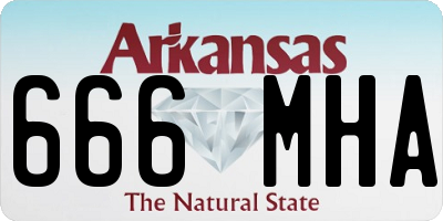AR license plate 666MHA
