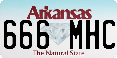 AR license plate 666MHC