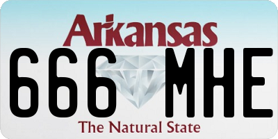 AR license plate 666MHE