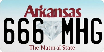 AR license plate 666MHG