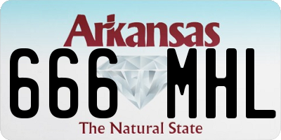 AR license plate 666MHL