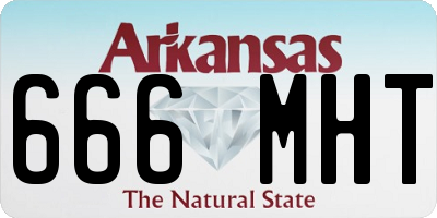 AR license plate 666MHT