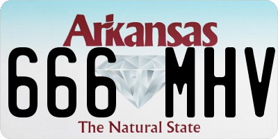 AR license plate 666MHV