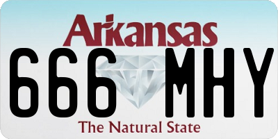 AR license plate 666MHY