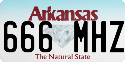 AR license plate 666MHZ