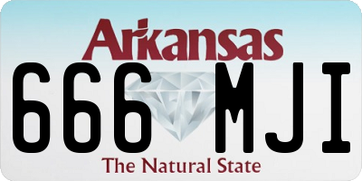 AR license plate 666MJI