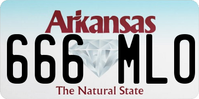 AR license plate 666MLO