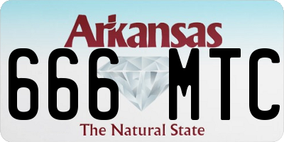 AR license plate 666MTC
