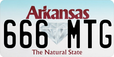 AR license plate 666MTG