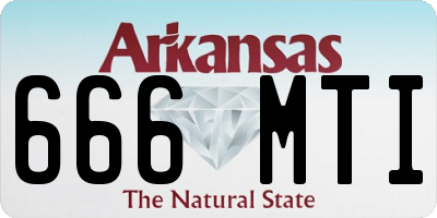 AR license plate 666MTI