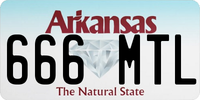 AR license plate 666MTL