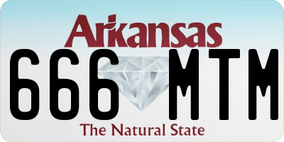 AR license plate 666MTM