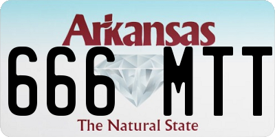 AR license plate 666MTT