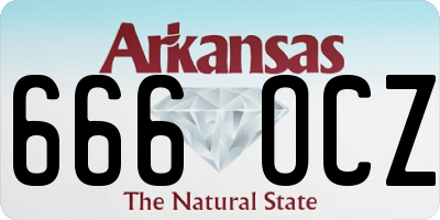 AR license plate 666OCZ