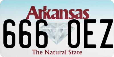 AR license plate 666OEZ