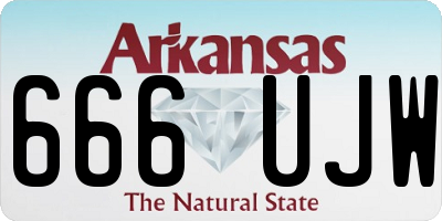 AR license plate 666UJW