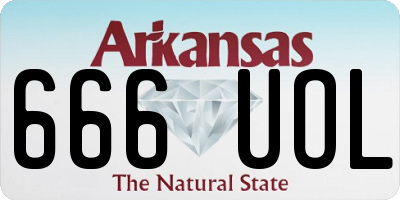 AR license plate 666UOL