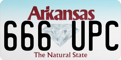 AR license plate 666UPC