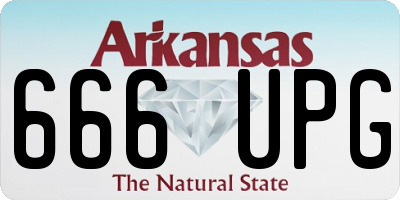 AR license plate 666UPG