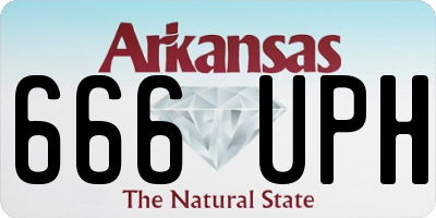 AR license plate 666UPH