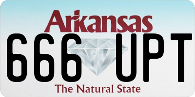 AR license plate 666UPT