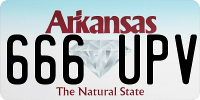 AR license plate 666UPV