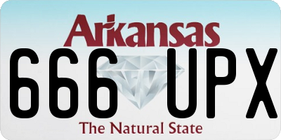 AR license plate 666UPX