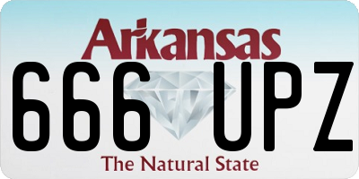AR license plate 666UPZ