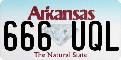 AR license plate 666UQL