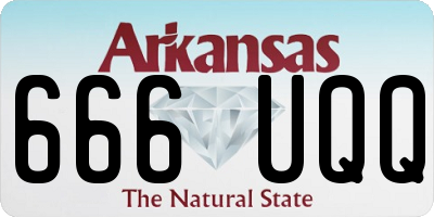 AR license plate 666UQQ