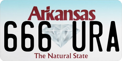AR license plate 666URA