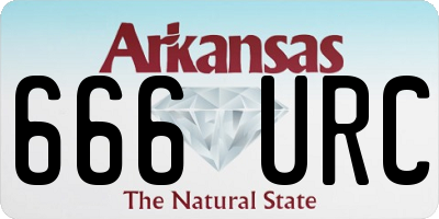 AR license plate 666URC