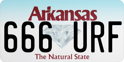 AR license plate 666URF