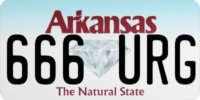 AR license plate 666URG
